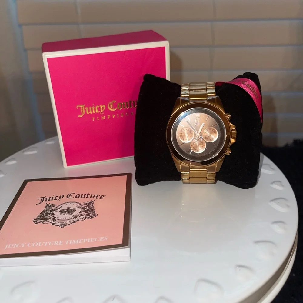 Y2K Vintage Juicy Couture Rose‎ Gold Women’s Watch